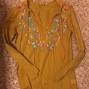 Johnny was embroidered top